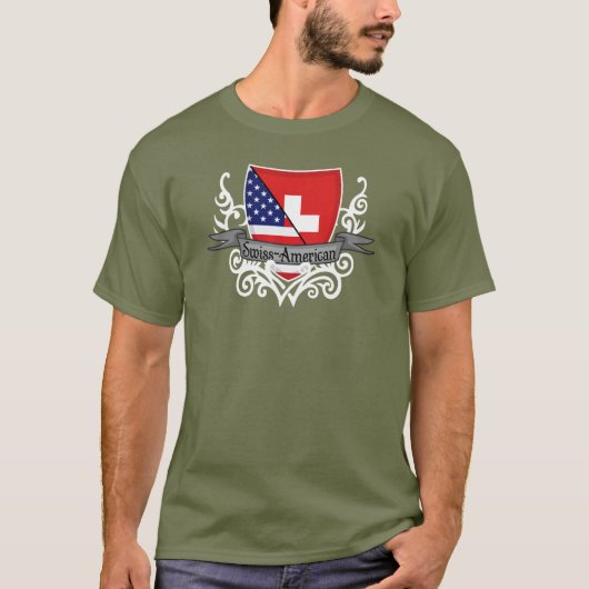 Zwitserse Scheepsvlag T-shirt (Voorkant)