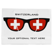 Zwitserse Shades aangepaste tekst- en kleurencadea Groot Cadeauzakje (Achterkant)