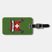 Zwitserse Sjabloon Lacrosse Bagagelabel (Voorkant horizontaal)