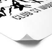 Zwitserse snowboardliefhebber poster (Hoek)