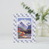  Zwitserse spoorweg Luzern Interlaken Brunig Briefkaart (Staand voorkant)