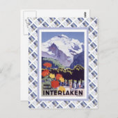  Zwitserse spoorweg Luzern Interlaken Brunig Briefkaart (Voorkant / Achterkant)