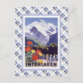  Zwitserse spoorweg Luzern Interlaken Brunig Briefkaart (Voorkant)