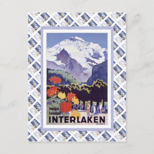  Zwitserse spoorweg Luzern Interlaken Brunig Briefkaart (Voorkant)