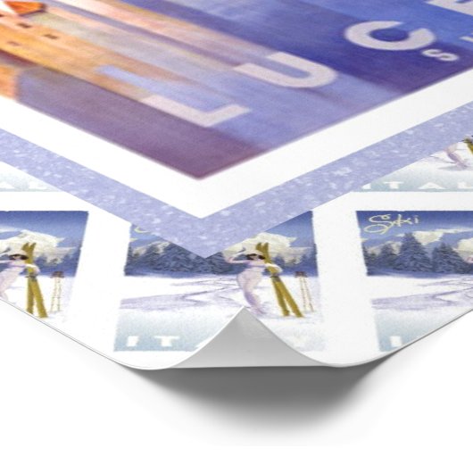  Zwitserse spoorweg Luzern Lucerne Poster (Hoek)