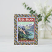  Zwitserse spoorweg Luzern Rigi Bahn Briefkaart (Staand voorkant)