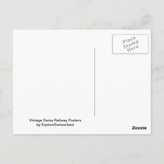  Zwitserse spoorweg Luzern Rigi Bahn Briefkaart (Achterkant)