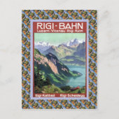  Zwitserse spoorweg Luzern Rigi Bahn Briefkaart (Voorkant)