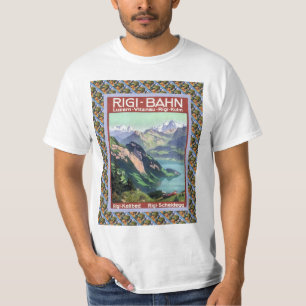  Zwitserse spoorweg Luzern Rigi Bahn T-shirt