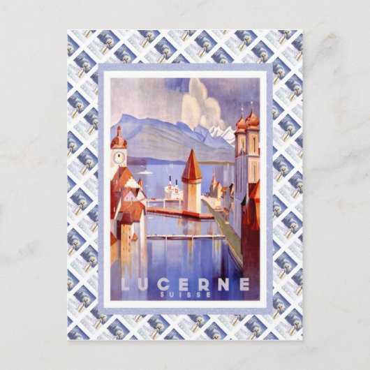  Zwitserse spoorweg Luzern Suisse Briefkaart (Voorkant)