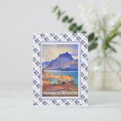 Zwitserse spoorweg Luzern Vierwaldstattersee Briefkaart (Staand voorkant)