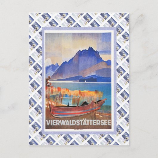 Zwitserse spoorweg Luzern Vierwaldstattersee Briefkaart (Voorkant)