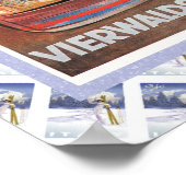  Zwitserse spoorweg Vierwaldstattersee Poster (Hoek)