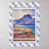  Zwitserse spoorweg Vierwaldstattersee Poster (Voorkant)