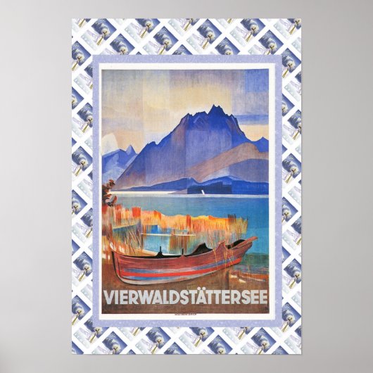  Zwitserse spoorweg Vierwaldstattersee Poster (Voorkant)
