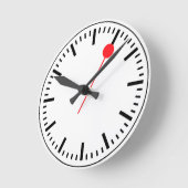 Zwitserse spoorwegklok ronde klok (Hoek)