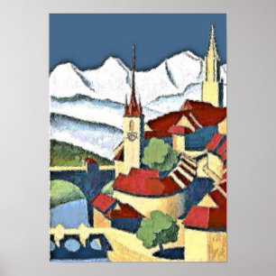 Zwitserse stad poster
