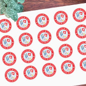 Zwitserse Stereotype Rode Ronde Stickers