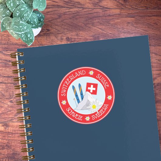 Zwitserse Stereotype Rode Ronde Stickers