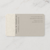 Zwitserse Stippen Minimalistisch elegant Professio Visitekaartje (Voorkant)