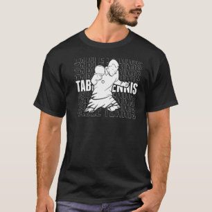 Zwitserse Tennis voor tabeltennis ondersteuning Zw T-shirt