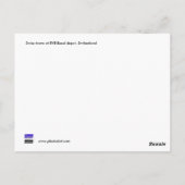 Zwitserse trams bij BVB Bazel depot, Zwitserland Briefkaart (Achterkant)