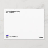 Zwitserse trams bij BVB M-Parc depot, Bazel Briefkaart (Achterkant)