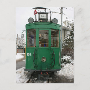 Zwitserse trams bij BVB M-Parc depot, Bazel Briefkaart