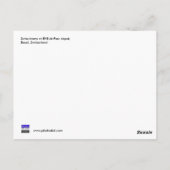 Zwitserse trams bij BVB M-Parc depot, Bazel Briefkaart (Achterkant)