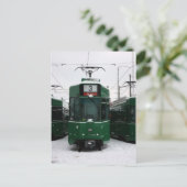Zwitserse trams bij BVB M-Parc depot, Bazel Briefkaart (Staand voorkant)