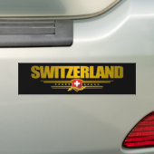 "Zwitserse trots" Bumpersticker (Op auto)