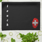 Zwitserse vingerafdrukvlag theedoek (Gevouwen)