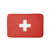 Zwitserse vlag badmat | Zwitserland badkamerkleed (Voorkant)