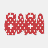 Zwitserse vlag bedankdoosjes (Uitgevouwen)