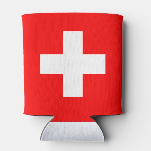 Zwitserse vlag blikjeskoeler (Achterkant)