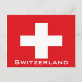 Zwitserse vlag briefkaart (Voorkant)