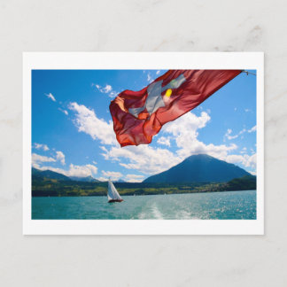 zwitserse vlag briefkaart