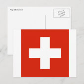 zwitserse vlag briefkaart (Voorkant / Achterkant)