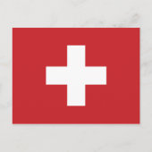 Zwitserse vlag briefkaart (Voorkant)