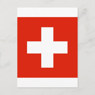 Zwitserse vlag briefkaart