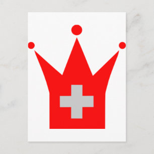 Zwitserse vlag briefkaart