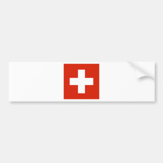 Zwitserse vlag bumpersticker