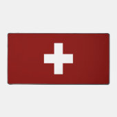 Zwitserse vlag bureaumat (Voorkant)