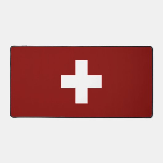 Zwitserse vlag bureaumat (Voorkant)