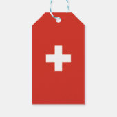 Zwitserse vlag cadeaulabel (Achterkant)