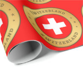Zwitserse vlag cadeaupapier (Rol Hoek)