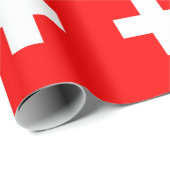 Zwitserse vlag cadeaupapier (Rol Hoek)