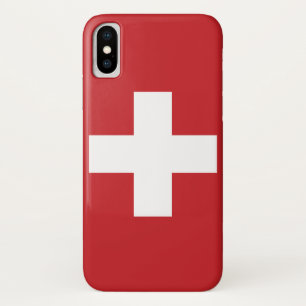 Zwitserse vlag iPhone x hoesje