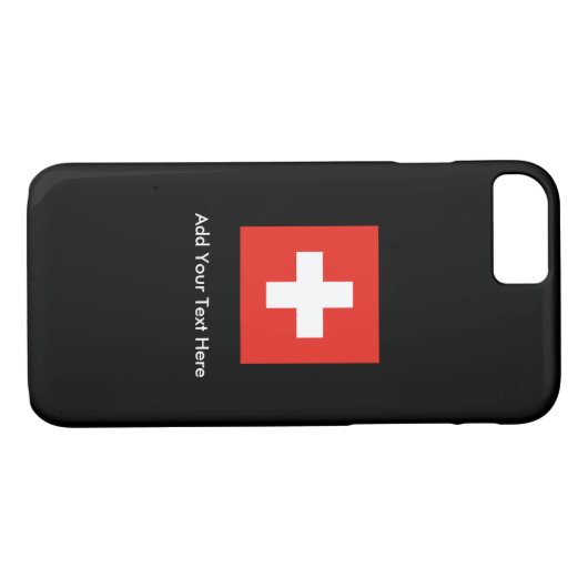 Zwitserse vlag Case-Mate iPhone case (Achterkant (Horizontaal))