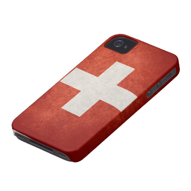 Zwitserse vlag Case-Mate iPhone case (Onderkant)